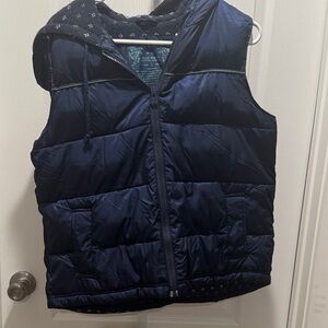 Old Navy Dark Blue Quilted Vest